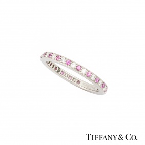 Tiffany & Co. Diamond & Sapphire Legacy Ring in Platinum